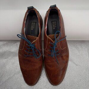 Bull Boxer Mens Hand Crafted Leather Upper Lace-Up Shoes Size 10